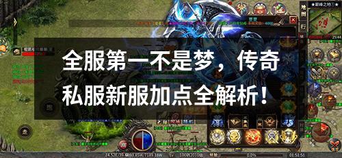 全服第一不是梦,传奇私服新服加点全解析!
